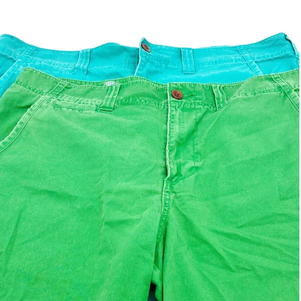 Mossimo Supply Co Cut-Off Raw Hem‎ Slim Straight Short Mens 40 Green Lot of 2